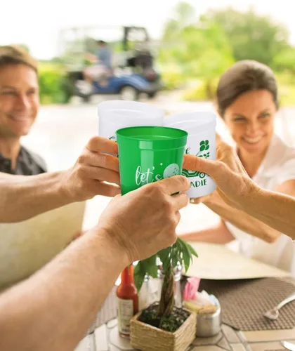 Miniatura 6 de Nefelibata Copas de golf para despedida de soltera, 12 unidades, vasos de plástico Let's Par-Tee, decoraciones de fiesta temática de golf