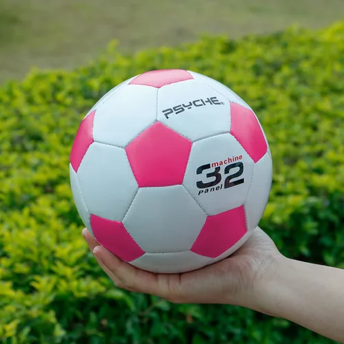 Miniatura 2 de Wisdom Leaves Mini pelota de fútbol para niños/niños pequeños, pelotas de fútbol de tamaño 1.5, pelota de juguete para juegos en interiores y Rosa