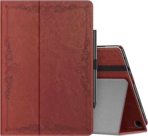 Miniatura 12 de MoKo - Funda para tablet Kindle Fire HD 10 y 10 Plus (11.ª generación, versión 2021), diseño delgado y plegable con función de encendido y apagado