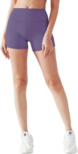 Miniatura 2 de CADMUS - Pantalones cortos deportivos de tiro alto para mujer, para yoga, acondicionamiento físico y correr, con bolsillos profundos