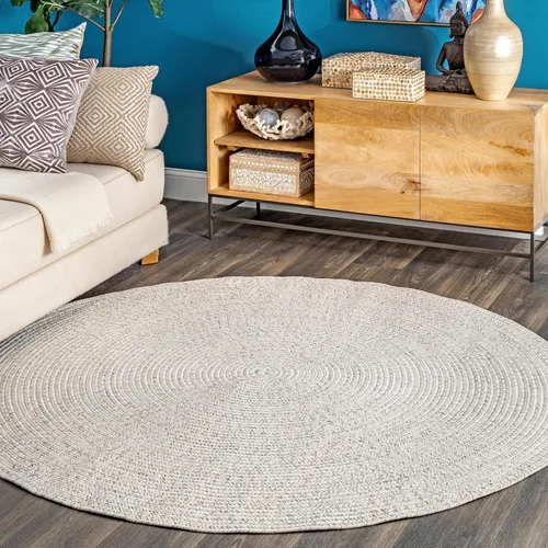 Miniatura 25 de nuLOOM Wynn Alfombra de Área Trenzada para Interiores/Exteriores, 3x5, Bronceado Wynn Tan