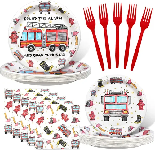 Miniatura 9 de Recuerdos y suministros para fiesta de cumpleaños de autos de carreras, juego de vajilla con platos, servilletas y tenedores