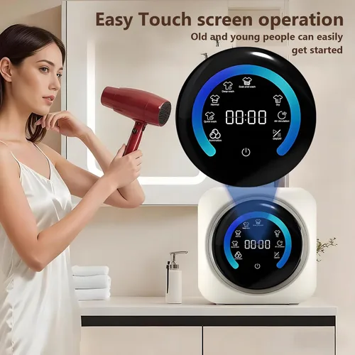 Miniatura 4 de BANGBANGJI Mini lavadora y secadora portátil 2 en 1, lavadora de tambor frontal totalmente automática de 3.5L, con panel de control LCD