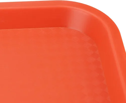 Miniatura 3 de LEXININ 9 bandejas de plástico de 16 x 12 pulgadas para servir comida rápida, juego de bandejas para servir restaurante, bandeja colorida
