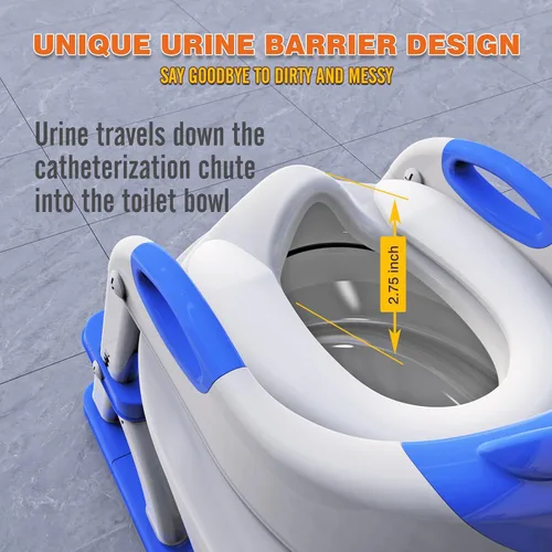 Miniatura 4 de Asiento de Entrenamiento para Ir al Baño, SKYROKU Inodoro de Entrenamiento con Escalón con Escalera, para Niños Niñas y Pequeños - Asiento