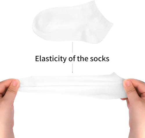 Miniatura 7 de BOOPH 12 pares de calcetines de tobillo para niños y niñas, de corte bajo, media amortiguación, calcetines atléticos