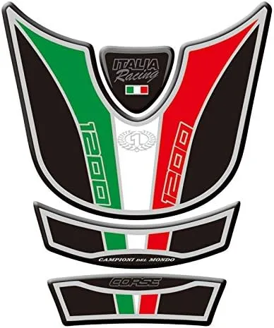 Nueva motocicleta tanque pegatinas 3D tanque pad pescado hueso etiqueta tanque protector para Ducati Multistrada 1200 2010 11 12 13 14