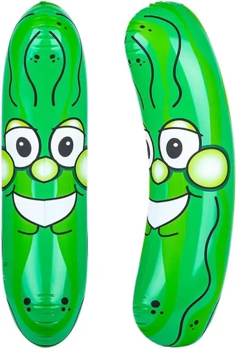 Miniatura 2 de Happy Deals, pepino gigante inflable, 36 pulgadas., Verde