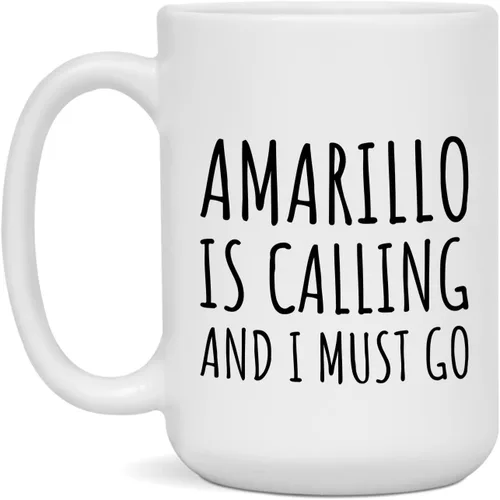 Miniatura 3 de Amarillo Coffee Mug - Amarillo is Calling and I Must Go - White - 11oz