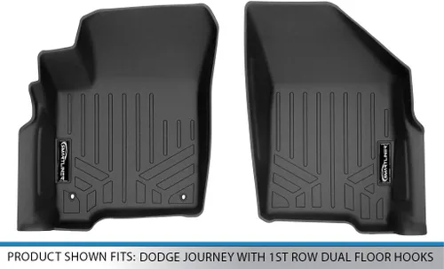 Miniatura 4 de MAXLINER - Juego de alfombrillas de primera fila para todo tipo de clima, compatibles con Dodge Journey 2010-2020