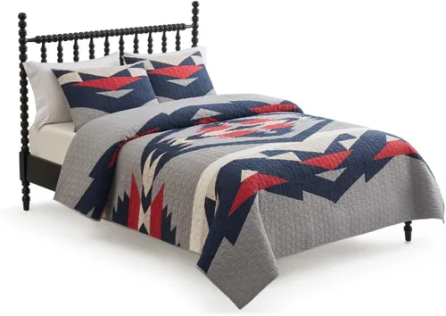 Miniatura 11 de Pendleton Juego de edredón individual – Juego de edredón de 2 piezas 100% algodón con funda, ropa de cama suave y ligera para cama
