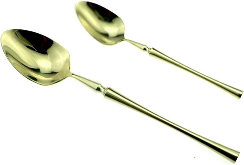 Miniatura 5 de JASHII Juego de cubiertos de lujo de 20 piezas de acero inoxidable 18/10 para 4 personas, incluye cuchillo de cena, tenedor, cuchara, apto para L &
