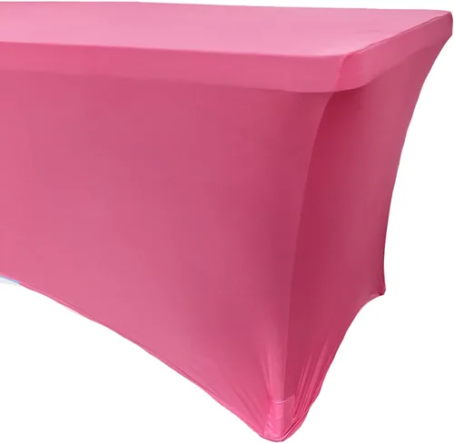 Miniatura 5 de YOUR CHAIR COVERS - Fundas rectangulares de elastano para mesa de 6 pies, mantel ajustado para eventos de boda, decoraciones de patio, tela elástica