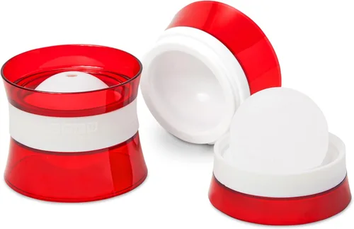 Miniatura 13 de ZOKU Juego de 2 moldes de silicona para esferas de hielo, apilables de 2.5 pulgadas, mantiene las bebidas más frías durante más tiempo con menos