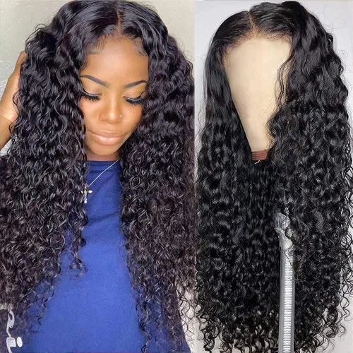 Miniatura 10 de CHEETAHBEAUTY Pelucas de cabello humano brasileño ondulado profundo #4 marrón chocolate 13X6 HD de encaje frontal transparente grado 10A rizado