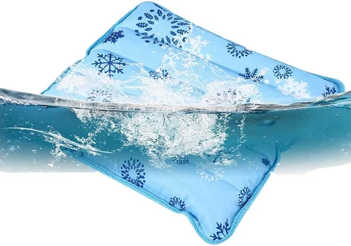 Almohada fresca, cojín fresco, bolsas de hielo de gel reutilizables con polvo de cristal de hielo, alfombrilla de enfriamiento de verano, cojín de