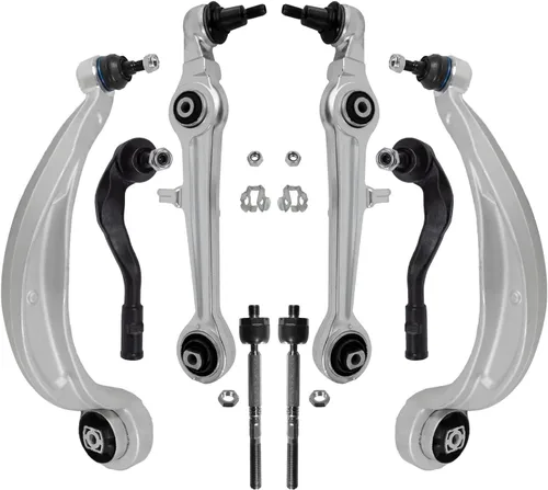 Miniatura 244 de Detroit Axle - Kit de brazos de control de extremo delantero de 8 piezas para Dodge Dakota 00-04, Durango 00-03, 4 brazos de control superior e