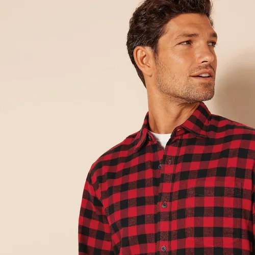 Miniatura 3 de Tienda Essentials Camisa de franela de manga larga para hombre (disponible en tallas grandes y altas)