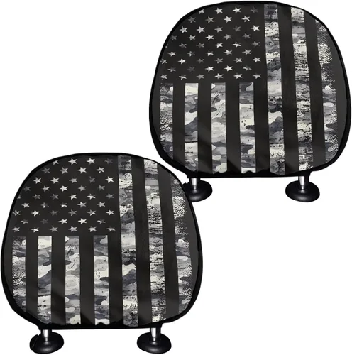 Miniatura 35 de Funda personalizada para reposacabezas de asiento de automóvil, regalos personalizables, transpirables, paquete de 2 fundas de cojín para asiento