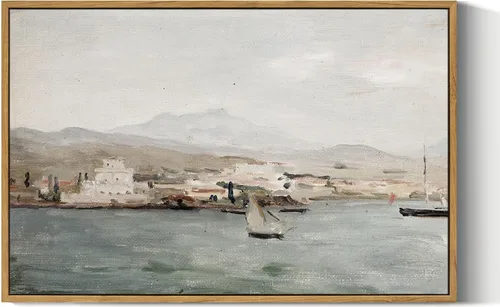 Miniatura 32 de VIYYIEA Arte de Pared en Lienzo Enmarcado Decoración del Hogar, Decoración de Granja Valles Ondulantes bajo Cielos Despejados Pintura de Pared