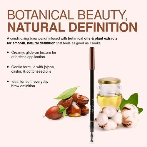 Miniatura 3 de Palladio Cosmetic Lápiz para cejas, Caoba