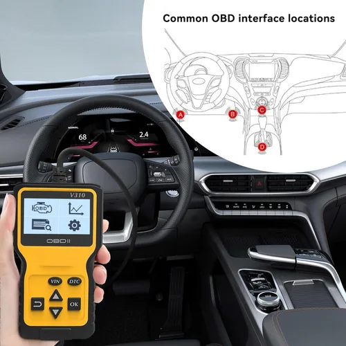 Miniatura 5 de Lector de códigos de escáner OBD2 para automóvil para comprobar el motor, leer y borrar códigos de falla, verificar el estado del monitor