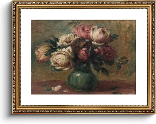 Miniatura 71 de VIYYIEA Arte de Pared con Marco Dorado Impresión en Lienzo Decoración del Hogar para Sala de Estar Mujeres Leyendo Cuadros para Dormitorio Baño
