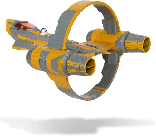 Miniatura 3 de Star Wars Micro Galaxy Squadron Anakin Skywalker's Jedi Starfighter - Vehículo de clase Starfighter de 5 pulgadas con dos accesorios de micro figura