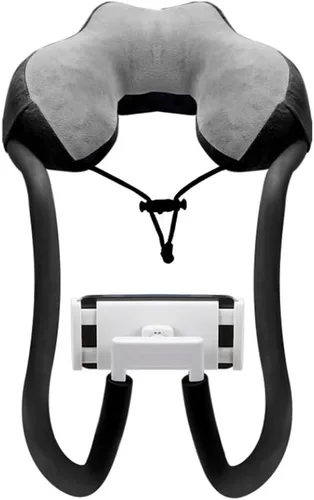 Chapter Seven U Pillow Neck Phone Holder, Neck Lazy Phone Holder Bracket, 360°Rotation Universal Mobile Phone Tablet Stand for Home,Travel, Outdoor