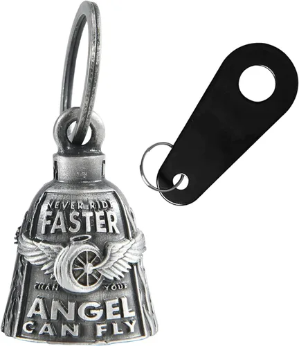 Miniatura 2 de 【Paquete de 2】Campanas de Motocicleta para Motociclista de Buena Suerte Campanas Guardianas de Conducción con Colgador Accesorio de Motocicleta