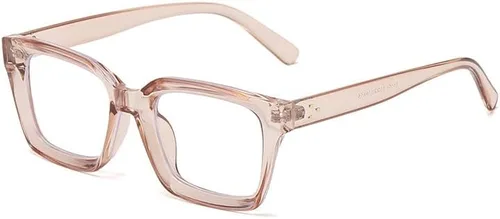 Miniatura 2 de yuandong Mobro - Lentes retro con bloqueo de luz azul para hombres y mujeres, montura cuadrada gruesa, lentes transparentes sin receta