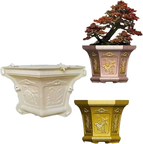 Miniatura 12 de Molde para Maceta de Hormigón EAIVENY - Molde Grande para Maceta de Flores para Decoración de Jardín, 7.48 * 7.48 * 8.66 Pulgadas