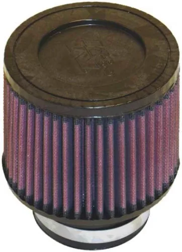 Miniatura 2 de K&N Filtro de aire universal con abrazadera original de alto flujo de por vida: alto rendimiento, premium, lavable: diámetro de brida: 3 pulgadas
