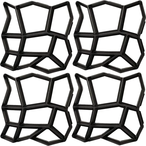 Miniatura 9 de Pathmate - Molde de piedra para pavimento, pavimento, hormigón, pavimento, pavimento, pavimento, moldes de cemento para patio, césped y jardín