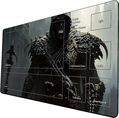 Miniatura 27 de Tapete de juego de cartas coleccionables AI Painting – Tapete de juego MTG con zonas, 24 x 14 pulgadas, tapete de juego MTG de alta calidad – El