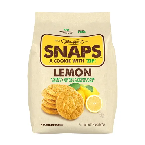 Stauffer Cookie Lemon Snaps Original 14 Oz