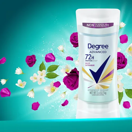 Miniatura 9 de Degree Advanced MotionSense Desodorante Antitranspirante 4 Unidades Protección contra el Sudor y Olor de 72 Horas Sexy Intrigue Desodorante