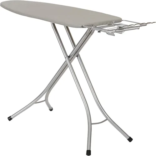 Miniatura 16 de Household Essentials Tabla de planchar Mega, 4 patas, parte superior de acero, estación de planchado resistente al calor con almohadilla de fibra
