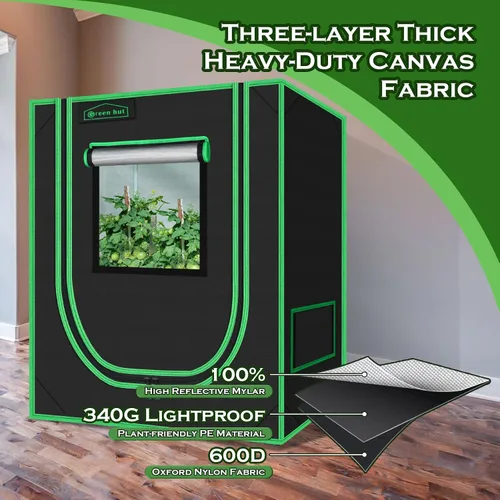 Miniatura 5 de Tienda de cultivo pequeña para plantas de interior de 18 x 30 x 36 pulgadas, tiendas de cultivo hidropónico Mylar para interiores, sala de cultivo