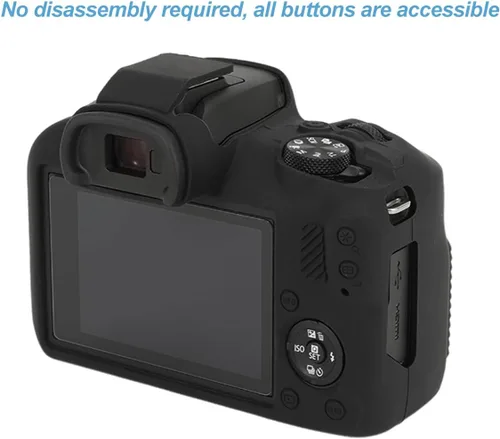 Miniatura 6 de Pocoukate Funda para cámara Canon EOS R100, cubierta protectora de silicona suave con protector de pantalla EOS R100, Accesorios para cámara sin