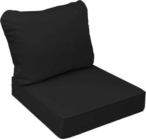 Miniatura 14 de AAAAAcessories Cojines de asiento para exteriores, resistentes a la decoloración, cojines de repuesto impermeables para muebles de patio, 21 x 21 x