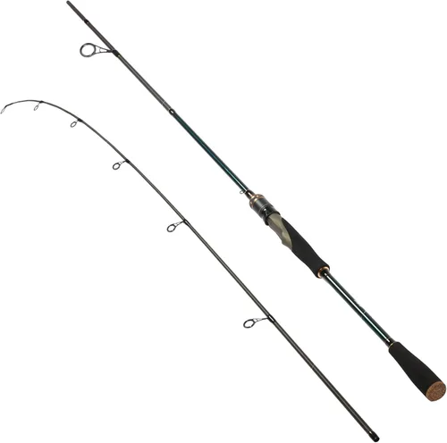 Miniatura 9 de Eurasian Sports Caña de pescar mediana Spin&Cast de grafito para pesca de lubina, cañas de pescar de fibra de carbono de 2 piezas, caña de pescar