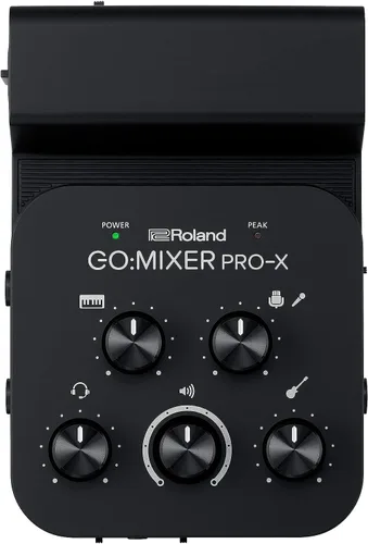 Roland GO:MIXER PRO-X Mezclador de audio para teléfonos inteligentes | Conecta y mezcla hasta 7 fuentes de audio | Añade audio de calidad de estudio