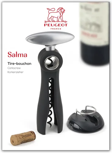 Miniatura 2 de Peugeot Sacacorchos Salma de 8 pulgadas Negro