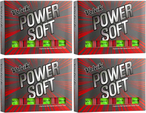 Miniatura 10 de Volvik Power Soft Explosive Ball Speed Golf Balls Set de regalo de 4 docenas