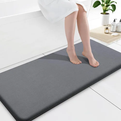 Miniatura 79 de Smiry Tapetes de Baño de Espuma Viscoelástica 36 x 24 pulgadas, Tapetes de Baño Extra Suaves y Absorbentes, Alfombra Antideslizante Lavable