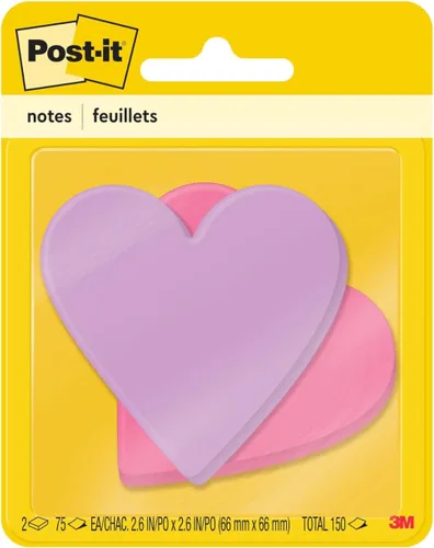 Miniatura 5 de Notas Post-it, forma de manzana, colores surtidos, 66 x 66 mm, 2 blocs, 75 hojas/bloc (7350-APL)