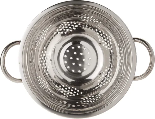 Miniatura 3 de EURO-WARE Colador de acero inoxidable de alta calidad para pastas o lavado de frutas, verduras, ensaladas y más con acabado decorativo de cobre