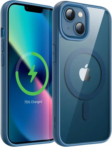 Miniatura 8 de JETech Funda magnética para iPhone 13 mini de 5.4 pulgadas, compatible con MagSafe, a prueba de golpes, marco de TPU mate de color sólido, parte