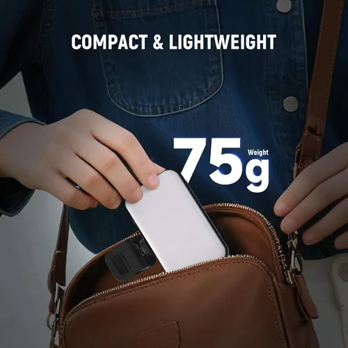 Miniatura 5 de NEEWER Versión de Nivel de Entrada Luz LED para Selfie, Clip de Plástico para Relleno de Luz en Teléfono para iPhone, 66 LEDs CRI92 Portátil
